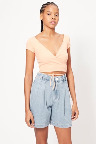 Crop top - Pêche