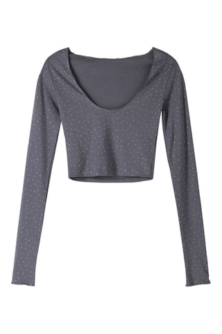 Crop top - Gris