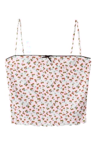 Top - Blanc et rouge