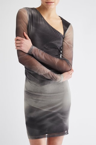 Robe asymétrique - Gris