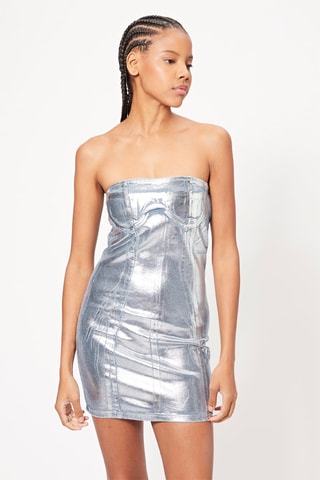 Robe bustier - Argenté