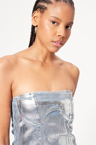 Robe bustier - Argenté