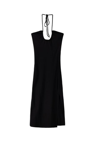 Robe midi sans manches - Noir