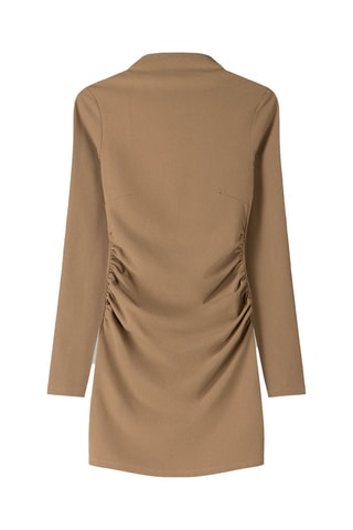 Robe fourreau - Camel