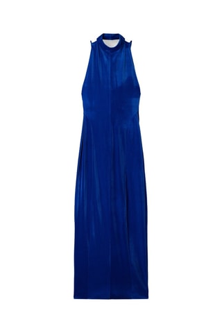 Robe midi - Bleu