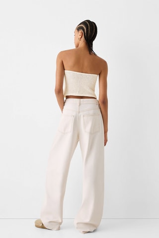 Crop top bustier - Beige