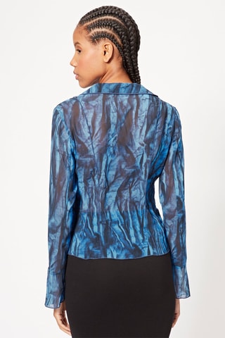 Chemisier tie and dye - Bleu