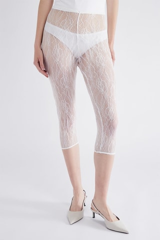 Corsaire en dentelle - Blanc