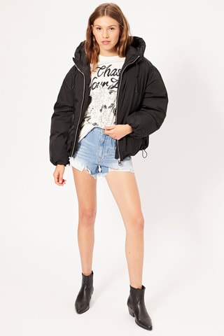 Doudoune à capuche - Noir