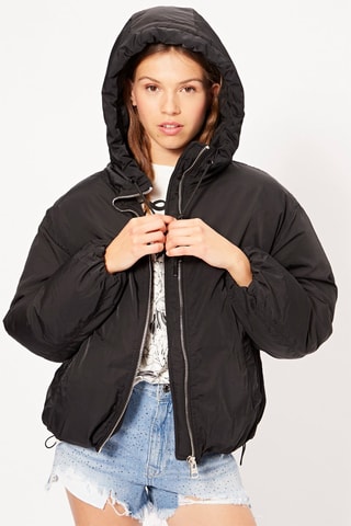 Doudoune à capuche - Noir