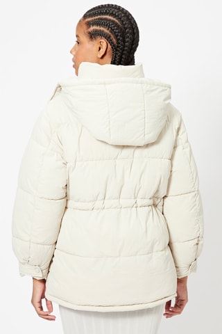 Doudoune à capuche - Ecru