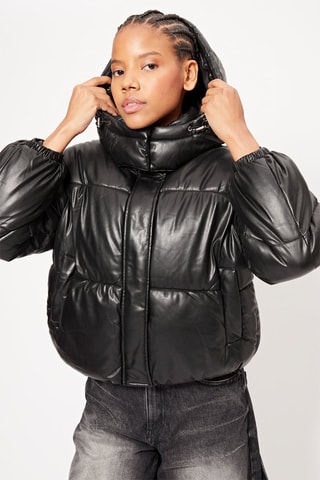 Doudoune à capuche - Noir