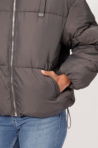 Doudoune à capuche - Anthracite