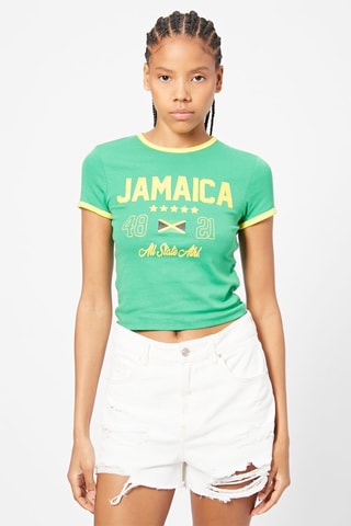T-shirt - Vert et jaune