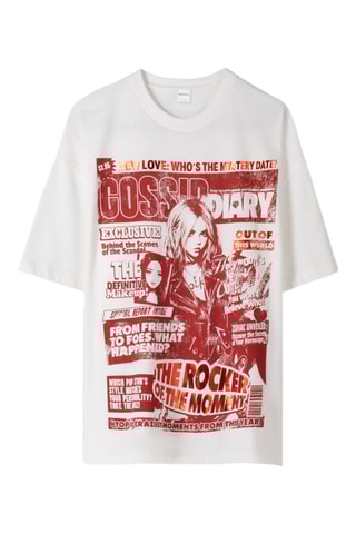 T-shirt oversize - Blanc