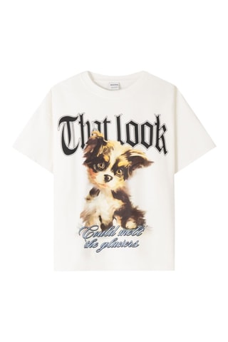 T-shirt oversize - Blanc