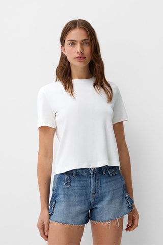 Short en jean - Bleu