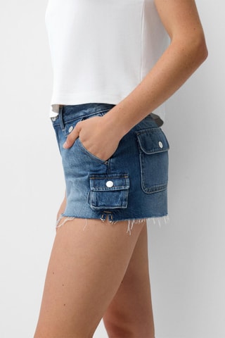 Short en jean - Bleu