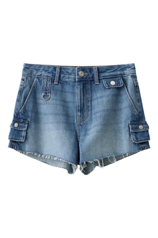 Short en jean - Bleu