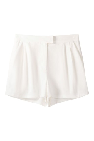 Bermuda en lin - Blanc