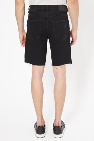 Bermuda slim en jean - Noir