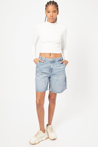 Bermuda en jean - Bleu