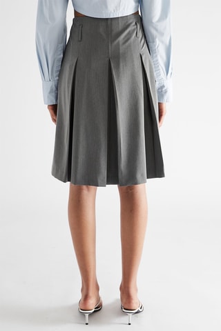 Jupe plissée - Gris