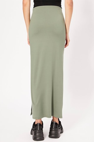 Jupe longue taille haute - Kaki
