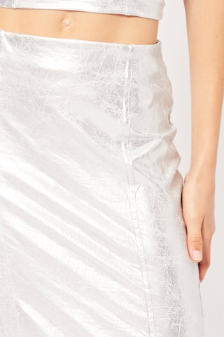 Jupe midi - Argenté