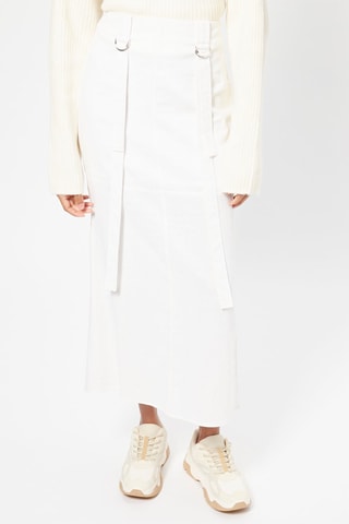 Jupe longue en lin - Blanc