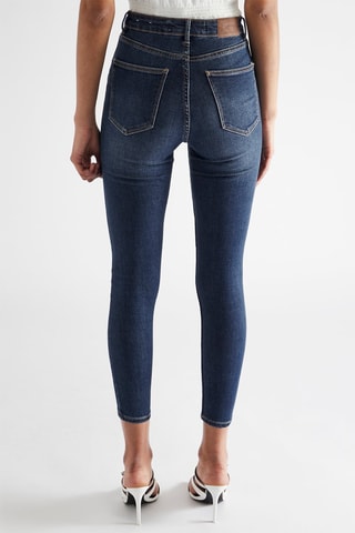 Jean 7/8 taille haute - Bleu