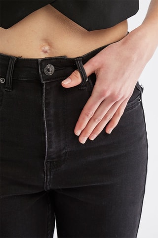 Jean 7/8 taille haute - Noir