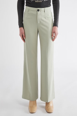 Pantalon wide legs taille haute - Vert