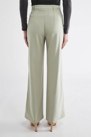 Pantalon wide legs taille haute - Vert