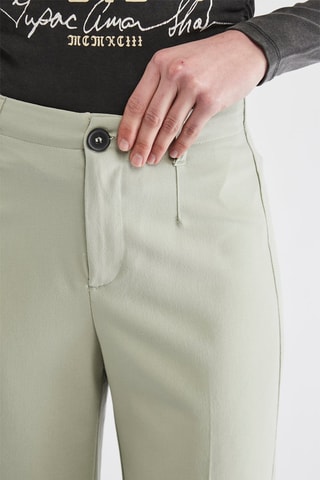 Pantalon wide legs taille haute - Vert