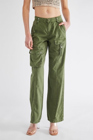 Calças cargo - Verde