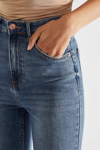 Jean 7/8 taille haute - Bleu