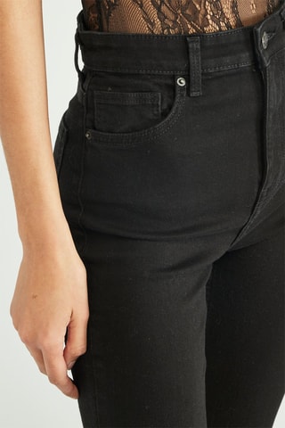 Jean taille haute - Noir