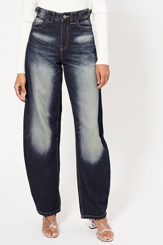 Jean wide legs ballon carpenter - Bleu marine