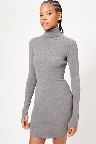 Robe fourreau - Gris chiné