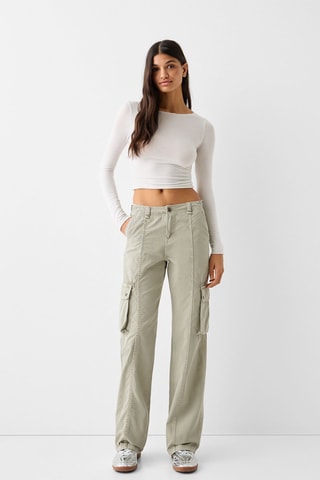 Pantalon cargo - Kaki clair