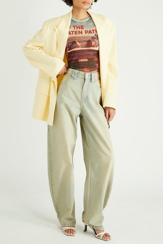 Pantalon wide legs - Bleu clair