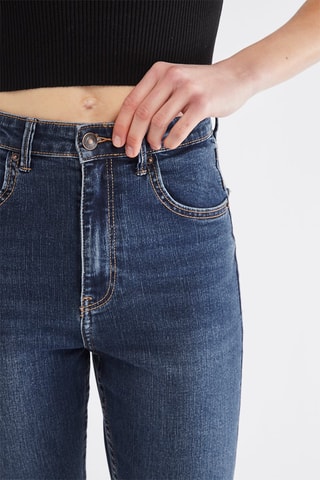 Jean 7/8 taille haute - Bleu