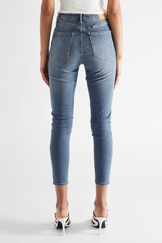 Jean 7/8 taille haute - Bleu