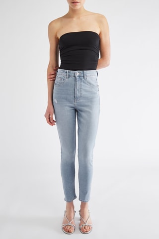 Jean 7/8 taille haute - Bleu