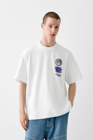 T-shirt oversize - Blanc