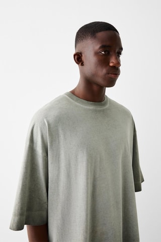T-shirt oversize - Vert olive