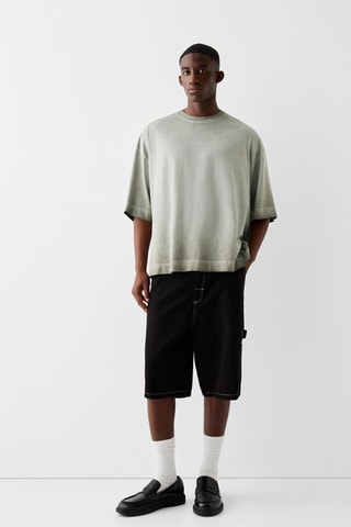 T-shirt oversize - Vert olive