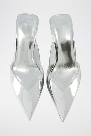 Mules à talons - Argenté