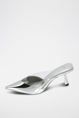 Mules à talons - Argenté